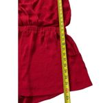 ZARA  Red Romper with Pockets Women Size Medium | 4-20 Photo 5