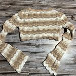 Princess Polly  Tan and Cream Knit Top Photo 2
