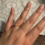 Pink rhinestone crystal sparkle gold ring Photo 1