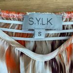 S.Y.L.K. Chevron Pattern Cami Top in Orange Brown Cream Photo 1