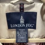 London Fog Vintage Women's XL Tan Mid Trench Coat w/ Belt Pink Silky Lined Print Photo 8