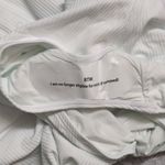 ANDIE NWT White Ribbed Knit Sleeveless Scoop Back Malibu One Piece Swimsuit XLT Photo 4