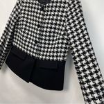 Talbots  Houndstooth Blazer Tweed Black White‎ Size 6 Petite Photo 8