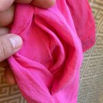 Mustard Seed Fuchsia V-Neck Mini Dress with Tie Photo 5