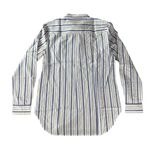 UNTUCKit Pinot Perse Womens Sz 8 Long Sleeve Button Up Blue White Striped NWT Photo 0