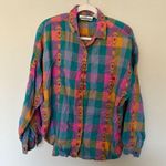 Vintage Diana Marco Multicolor Button up Women's Size 24 Western Preppy Southern Photo 1