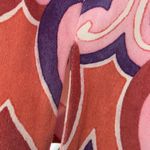 ZARA  Women’s Floral Patterned pleated zip front pants - Pink and Purple size 6 Photo 9