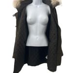 Rag and Bone Waterloo Parka Coat Down Jacket Real Fur Real Leather Olive Green Photo 13