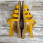 Crocs Tulum Sandals Sz 7 Canary Yellow Strappy Ankle Buckle Flat Comfort Casual Photo 2