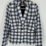 Tommy Hilfiger  Women's‎ Classic Blue Green Plaid Blazer Preppy Americana Size 8 Photo 0
