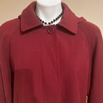 Gallery Red Utility Jacket With Removable Hood & Lining Sz M Red Hidden Buttons. Photo 5