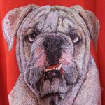 Hanes Vintage 80s Bulldog Dog Animal Sweatshirt Photo 3