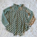 Miss Me  Cara Button Down Top top in Multicolor green size XL Photo 7