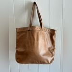 A Leather Rare Moore & Giles for NetJets Brown Leather Tote Bag Handbag Tan Photo 4
