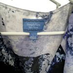 Vera Wang Simply Vera  Abstract Blue and Black Dress Photo 1