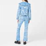 Ganni  Blue Acid Wash Betzy Flare Jeans Photo 14