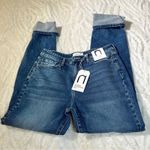Nature Denim  Size 6/ 28 Medium Stone Wash Denim High Rise Mom Jeans Casual Photo 12