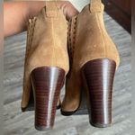Antonio Melani Camel Suede Heeled Boots Photo 3