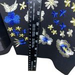 Tahari‎ ASL Black Skirt Suit Set 12 Embroidered Floral Jacket Career Office Photo 4
