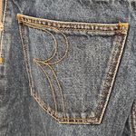 💕ROUJE💕 Raw Hem High Rise Button Fly Ankle Jeans ~ Blue 27 Photo 5