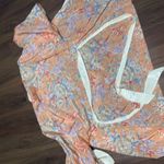 Diane Von Furstenberg Vintage Diane von furstenburg paisley floral orange boho kimono robe fall 70s M Photo 7