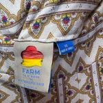 Farm Rio X Anthropologie Women's Wide Leg Palazzo Pants Stripe Geometric Boho XS Photo 10