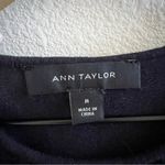 Ann Taylor Blue Ribbed Textured Peplum Top Tank Shirt Blouse Medium Photo 1