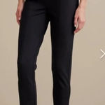 Soft Surroundings ‎ Black Front Slit Elastic Waist Ponte Pants Womens Size Small Photo 0