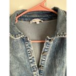 Olivaceous  button front denim mini dress size s Photo 1