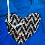 Miss Chievous  Burnout hoodie with sequin heart Photo 2
