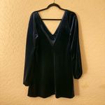 Free People Dress Velvet Mini Long Sleeve Photo 5