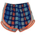 Nike  Shorts Women Medium Orange Blue Geometric Print Athletic Running Athleisure Photo 0