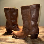 Durango  brown Pull On Heeled Harness Western Cowboy  Boots Size 6.5 NWT Photo 4