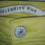 Celebrity Pink 8 29 Yellow Jeans Raw Hem Stretch Short Shorts Photo 7