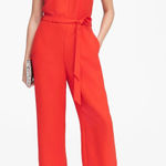 Banana Republic Banana‎ Republic Red Sleeveless Wide Leg Jumpsuit Size 4 with Belt NWT Photo 0