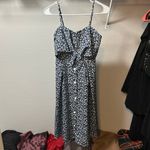 Maacie Blue White Floral Midi Dress SMALL Photo 1