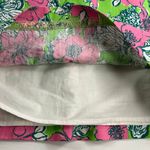 Lilly Pulitzer  Blooming Cocoon Sleeveless Shift Dress Pink Green Ric Rac Size 0 Photo 8