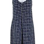 Double Zero Mini Dress Derby Daze Sleeveless Lace Up Open Back Plaid Print Small Photo 0