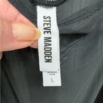 Steve Madden  Black Sheer Mesh Thong Bodysuit Size Large NWT Photo 3