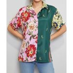 Anthropologie  Oversized Surf Shirt, Green, Medium Photo 3