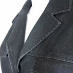 Attention NWOT women's black jean jacket with epaulette, size 14 Photo 15