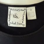 Michael Simon black dog embroidered sleeveless midi dress. M Size M Photo 3