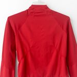 Nike Red Cropped Long-Sleeve Lightweight Athletic Fitted Hoodie Small Medium Photo 3
