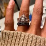 TIL DEATH Gold and Black Bridal Band Size 5​ Photo 1