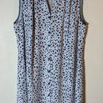 CAbi  Sleeveless Button Down Shirt Dress Leopard Print Size Medium Photo 0