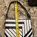 OTG 24/7 Crossbody Purse Wristlet Call Phone Bag Black White Stripe Geo New Photo 10