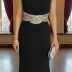 Xtraordinary A0159   Black and Silver Sheath Cocktail Dress Photo 0