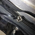 Brighton Leather Black Hobo Tassel Satchel Purse Bag Silver Tone Work of Art Photo 3