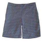 Mario Serrani Italy Blue Print Golf Shorts Women's Size 2 Stretch 8.5" inseam Photo 0