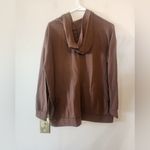 Womens brown full zip hoodie angels size medium Photo 1